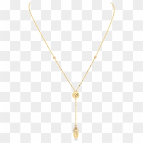 Golden Ball Y Necklace, Tricolor Gold - Pendant, HD Png Download - gold ball png