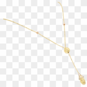 Golden Ball Y Necklace, Tricolor Gold - Body Jewelry, HD Png Download - gold ball png