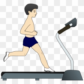 Treadmill Clipart Transparent - Boy Running On Treadmill, HD Png Download - treadmill png