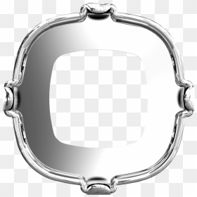 Settings Round Square 4470/s Mm 12 3ph2oh Sew-on Rhodium - Circle, HD Png Download - round square png