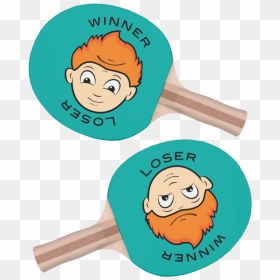 Two Faced Ping-pong Paddle , Png Download, Transparent Png - ping pong png