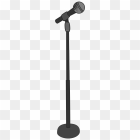 Images For Cartoon Microphone Stand - Microphone Stand Clipart, HD Png Download - cartoon microphone png