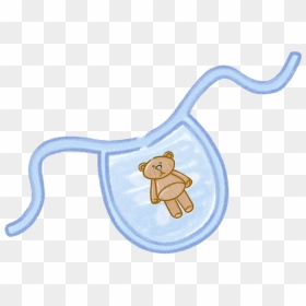 Baby Boy Teddy Bear Bib Baby, HD Png Download - bib png