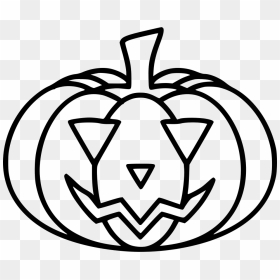 Pumpkin Halloween - Halloween Silhouette Coloring, HD Png Download - pumpkin halloween png