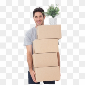Moving Boxes Person Png, Transparent Png - moving boxes png
