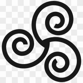 Thick Line Triskelion Drawing - Symbol For Balance, HD Png Download - thick line png