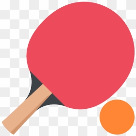 Ping Pong Emoji Clipart - Ping Pong Paddle Cartoon, HD Png Download - ping pong png