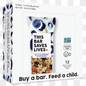 Wild Blueberry & Pistachio Ridiculously Delicious Bars - Bar Saves Lives Blueberry, HD Png Download - life bar png