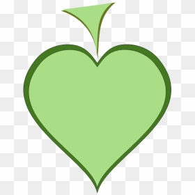 Green Heart With Dark Green Thick Line Border Vector - Green Heart Gif Png, Transparent Png - thick line png