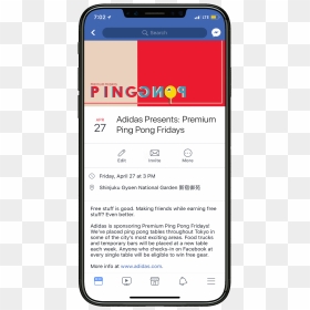 Facebook Event - Smartphone, HD Png Download - ping pong png