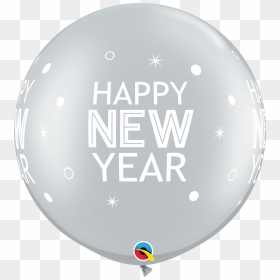 Round Happy New Years, HD Png Download - silver balloons png