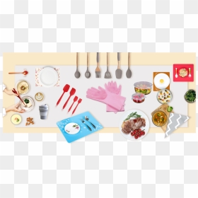 Silicone Kitchen Cooking Utensils - Side Dish, HD Png Download - utensils png