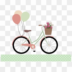 Balloon Clipart Bicycle - Happy Mothers Day Cycling, HD Png Download - bicicleta png