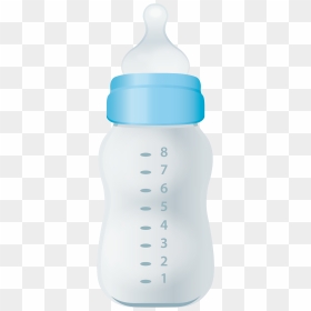 Baby Bottles Milk Plastic Bottle - Plastic Bottle, HD Png Download - milk bottle png