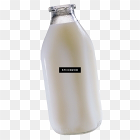 Milk Bottle Food - Water Bottle, HD Png Download - milk bottle png