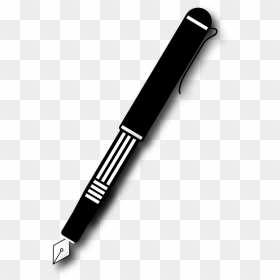 Pen Black And White Png - ปากกา ขาว ดำ Png, Transparent Png - pen vector png
