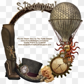 Steampunk Cluster Frame , Png Download - Cluster En Png Steampunk, Transparent Png - steampunk frame png