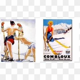 Vintage Poster Slides7 - Vintage Apres Ski Poster, HD Png Download - skier png