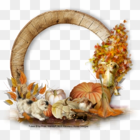 Wreath, HD Png Download - fall frame png
