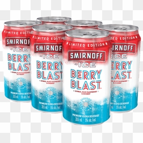 Smirnoff Ice Berry Blast 6/355c 6 X 355 Ml - Berry Blast Smirnoff Coolers, HD Png Download - smirnoff png