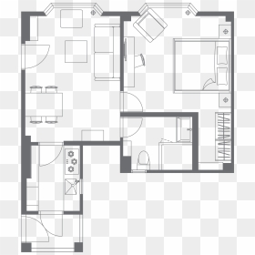 Plan Apartment Png, Transparent Png - floor plan png