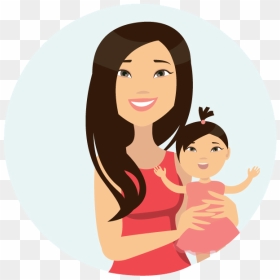 If Baby Is Over One Year Old - Woman And Baby Cartoon Png, Transparent Png - baby cartoon png