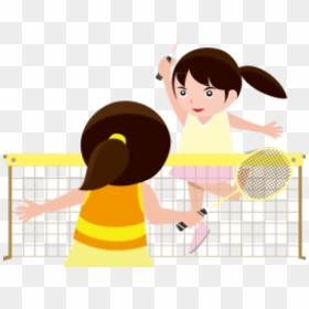 Clip Art Images Of Badminton , Png Download - Cartoon Playing Badminton Clipart, Transparent Png - badminton png