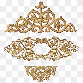 Transparent Scrollwork Png - Gold Baroque Ornament Png, Png Download - scrollwork png