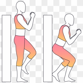 Exercise Clipart Squat Exercise, HD Png Download - squat png