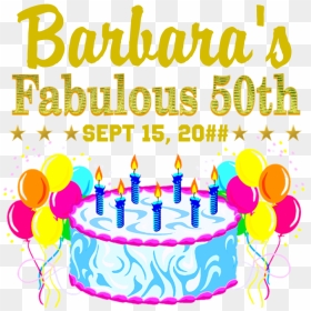 50th Birthday Banner - Birthday Party, HD Png Download - 50th birthday png