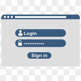 User Authentication, HD Png Download - login button png