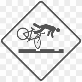 Bike Pothole Sign, HD Png Download - safety first png