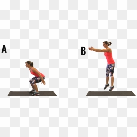 7-squat - Aerobic Exercise, HD Png Download - squat png