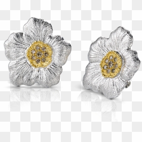 Gardenia Large Button Earrings - Earrings, HD Png Download - gardenia png