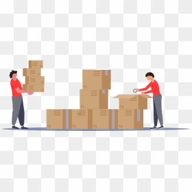 Moving Services - Packing Box Animation, HD Png Download - moving boxes png
