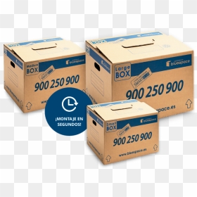 Blue Space Madrid Cajas, HD Png Download - moving boxes png