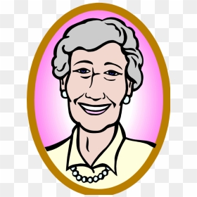 Elderly Lady Clipart Clipart Collection Royalty - Older Lady Clip Art, HD Png Download - woman face silhouette png