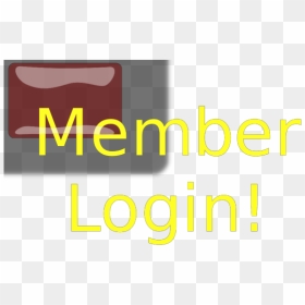 Red Rectangle Member Login Button Png Icons - Graphic Design, Transparent Png - login button png