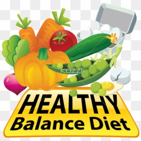 Nutrition Clipart Balanced Diet - Healthy Diet Clipart, HD Png Download - diet png