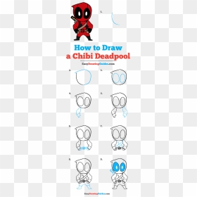 How To Draw Chibi Deadpool - Chibi Deadpool Drawing Easy, HD Png Download - dead pool png