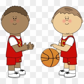 Boys Playing Basketball - Kids Playing Basketball Clipart, HD Png Download - basketball png images