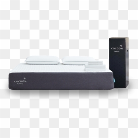 Chill Mattress Next To Box It Is Shipped To Your Door - Bed Frame, HD Png Download - bed side view png