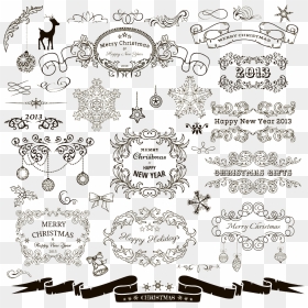 Christmas Euclidean Lace Pattern Transprent Png Free - Clip Art, Transparent Png - black lace pattern png
