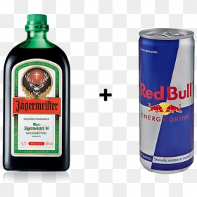 Jagermeister 1 Can Red Bull - Transparent Jagermeister Png, Png Download - red bull can png