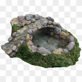 Fairy Garden With Real Pond, HD Png Download - stone bridge png