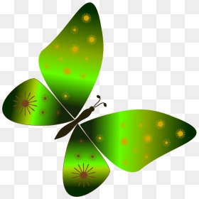 Green Butterfly Clipart - Butterflies, HD Png Download - green butterfly png