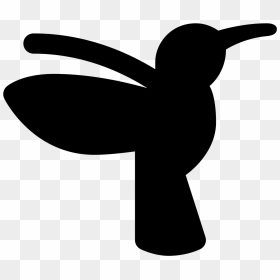 It"s A Outline Of A Humming Bird As It Is Flying With - Coraciiformes, HD Png Download - bird outline png