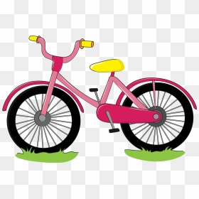 Black And White Cartoon Drawing Clip Art Bike - Bike Cartoon Drawing, HD Png Download - bicicleta png