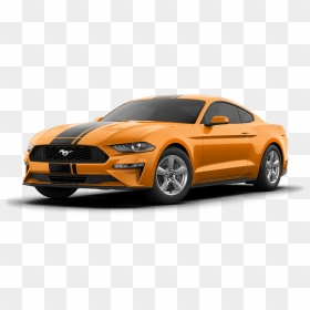 Silver 2019 Mustang Gt, HD Png Download - top of car png