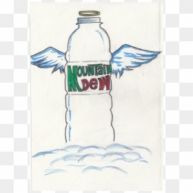 2 - Sketch, HD Png Download - mountain dew bottle png